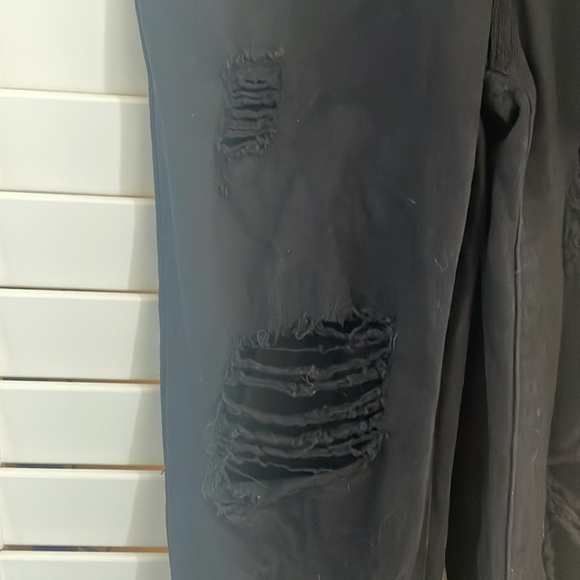 12th Tribe Black Runaway Girl Denim Overalls Size S - Picture 7 of 12